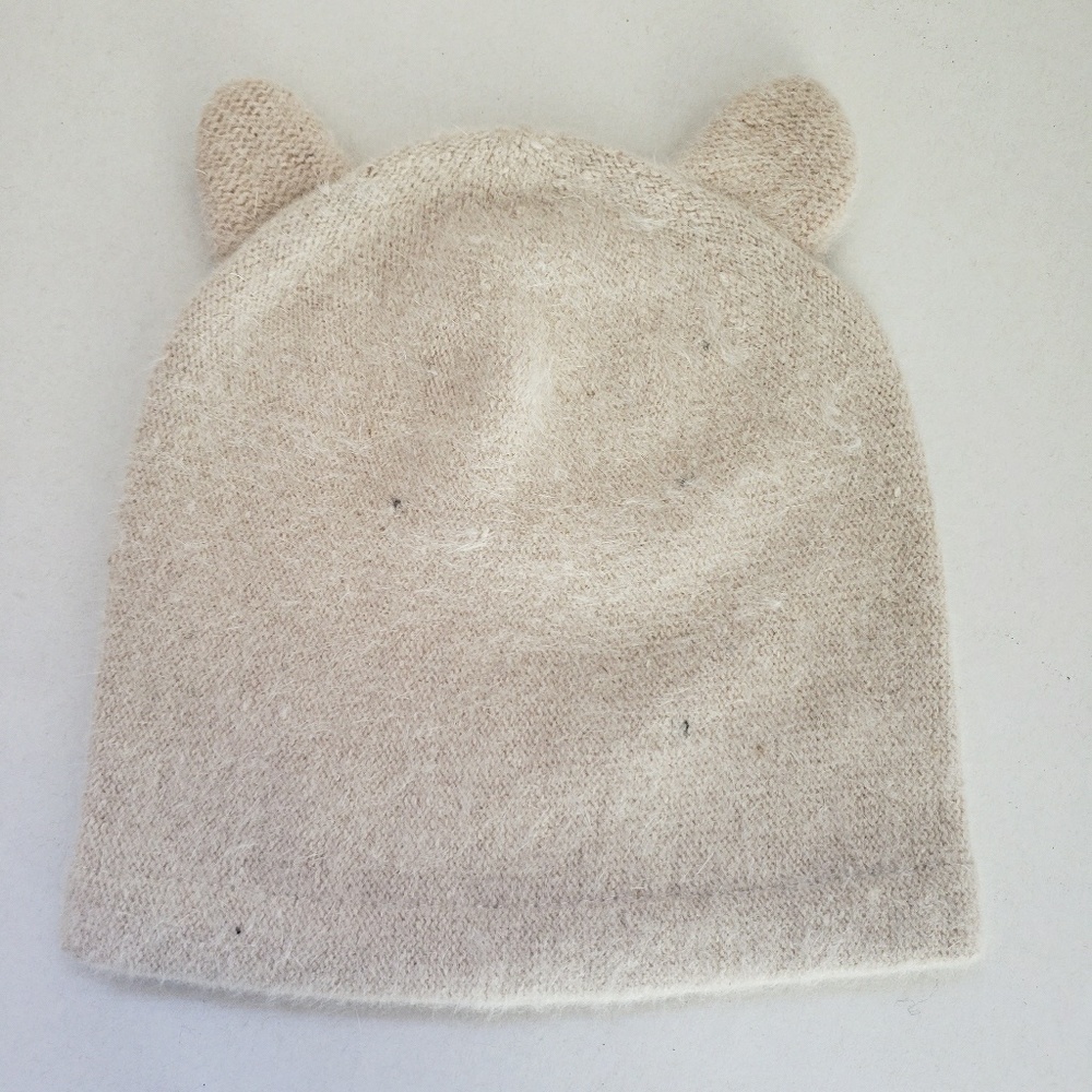 August Angora/Nylon/Wool Beanie with Ears